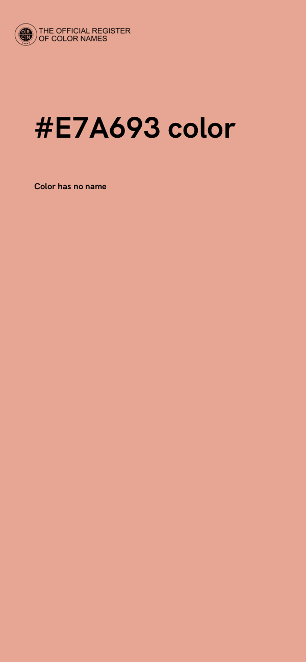 #E7A693 color image