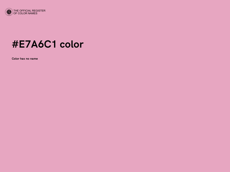 #E7A6C1 color image