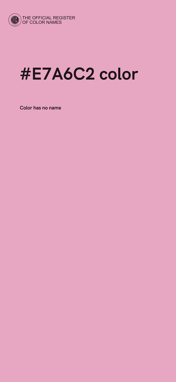 #E7A6C2 color image