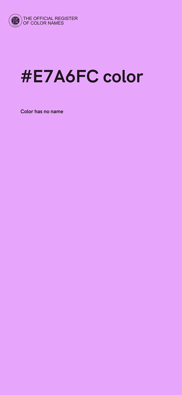 #E7A6FC color image