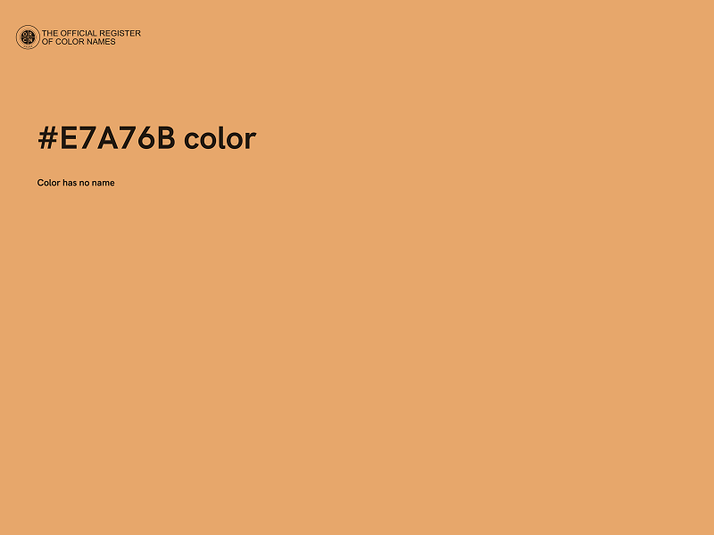 #E7A76B color image