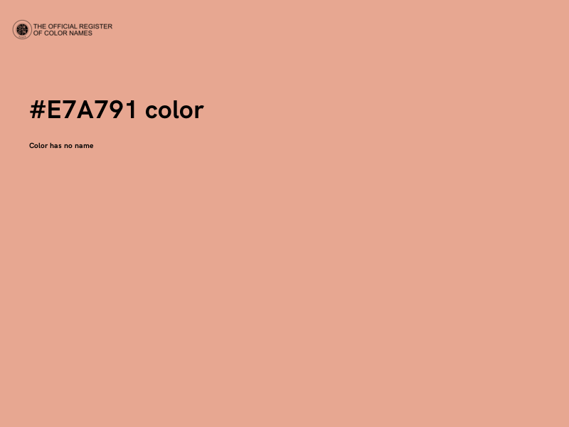 #E7A791 color image