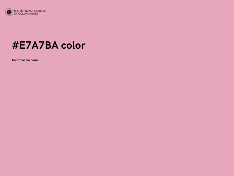 #E7A7BA color image