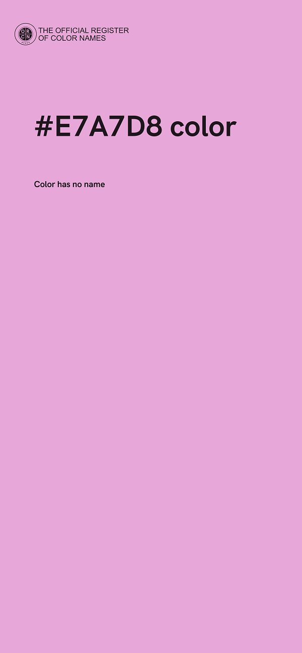 #E7A7D8 color image