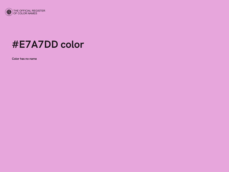 #E7A7DD color image