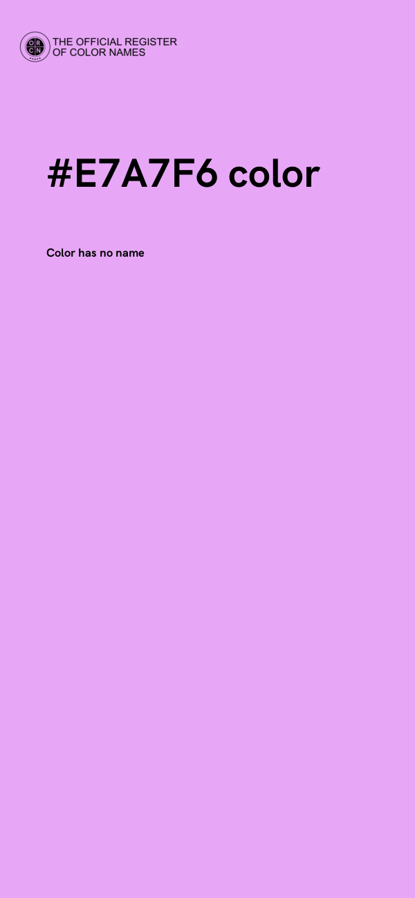 #E7A7F6 color image