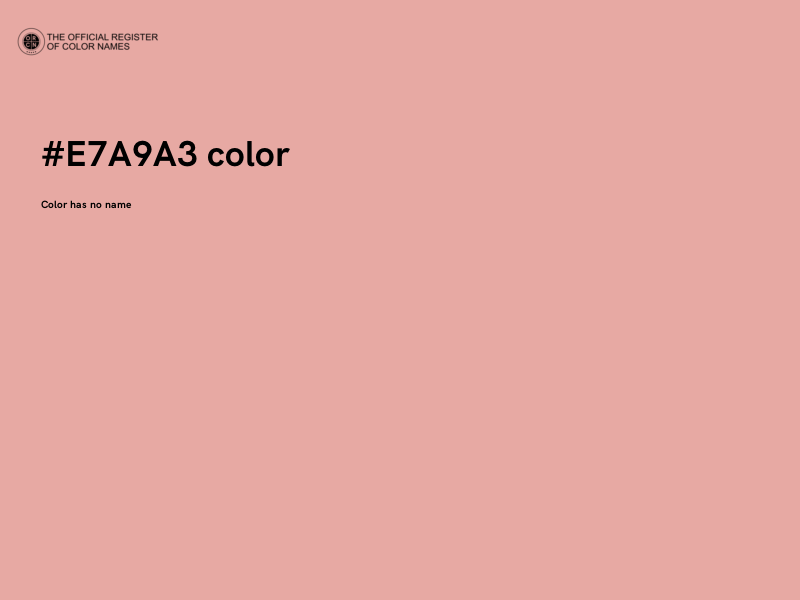 #E7A9A3 color image