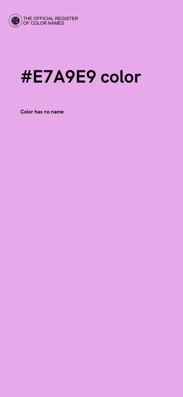 #E7A9E9 color image