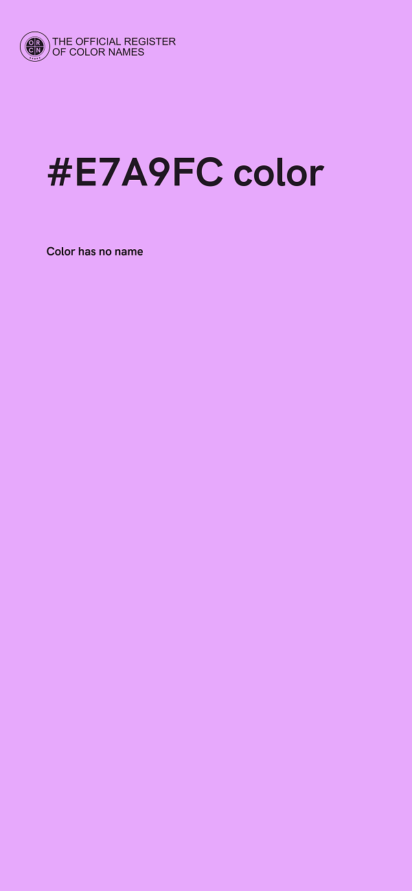 #E7A9FC color image
