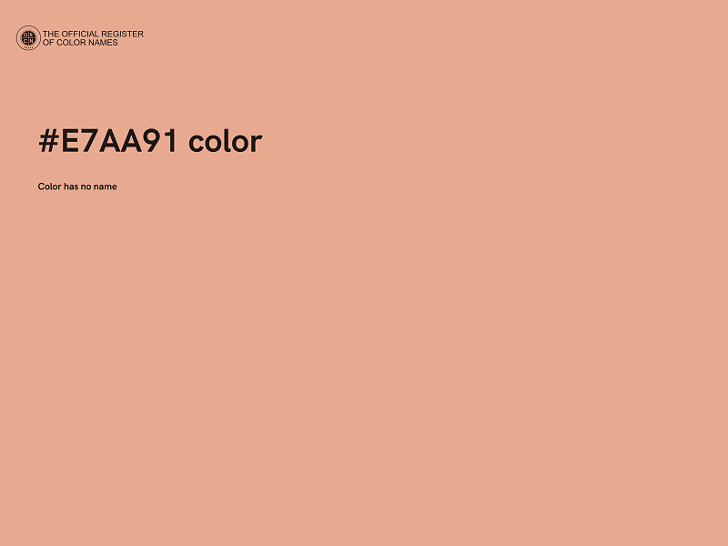 #E7AA91 color image