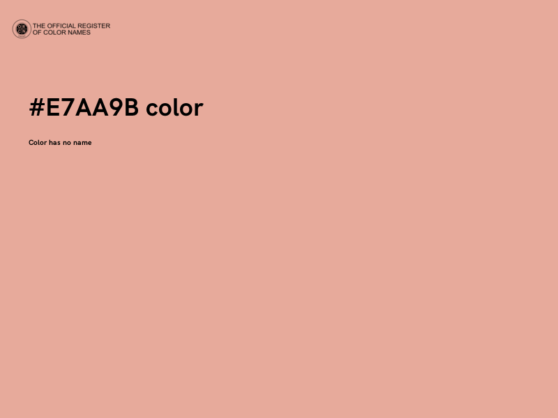#E7AA9B color image