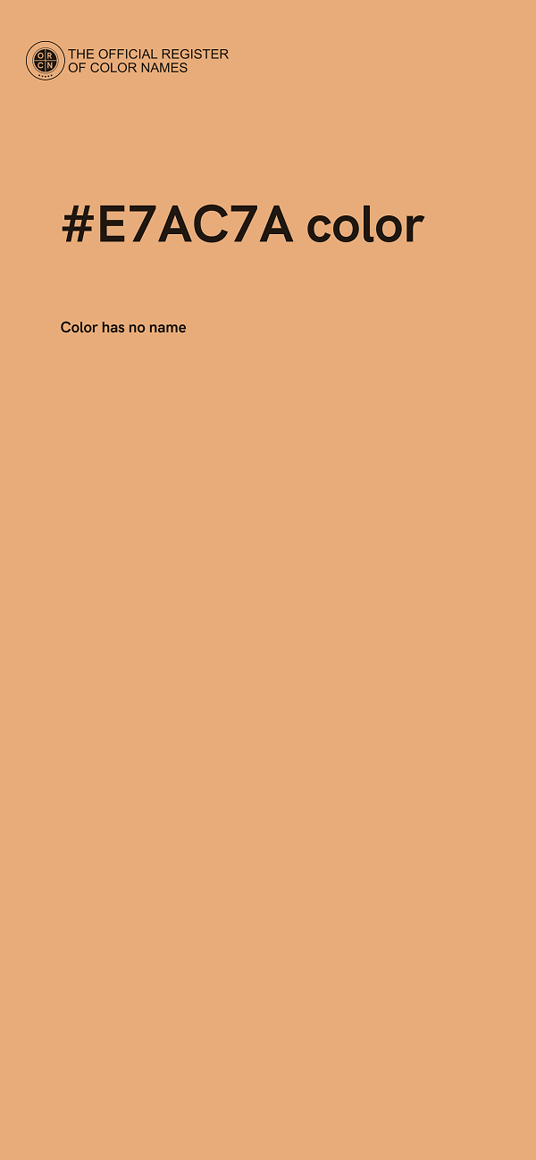 #E7AC7A color image