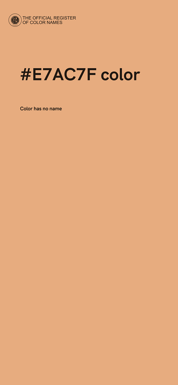 #E7AC7F color image