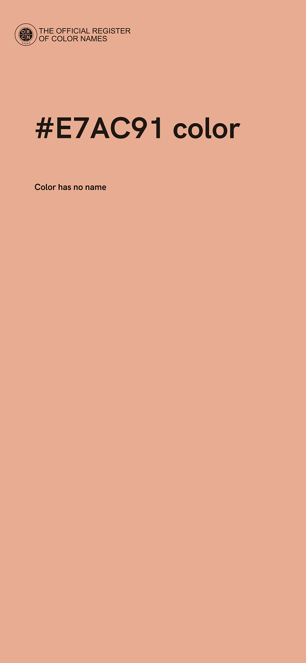 #E7AC91 color image