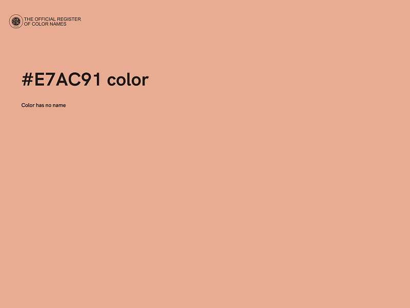 #E7AC91 color image