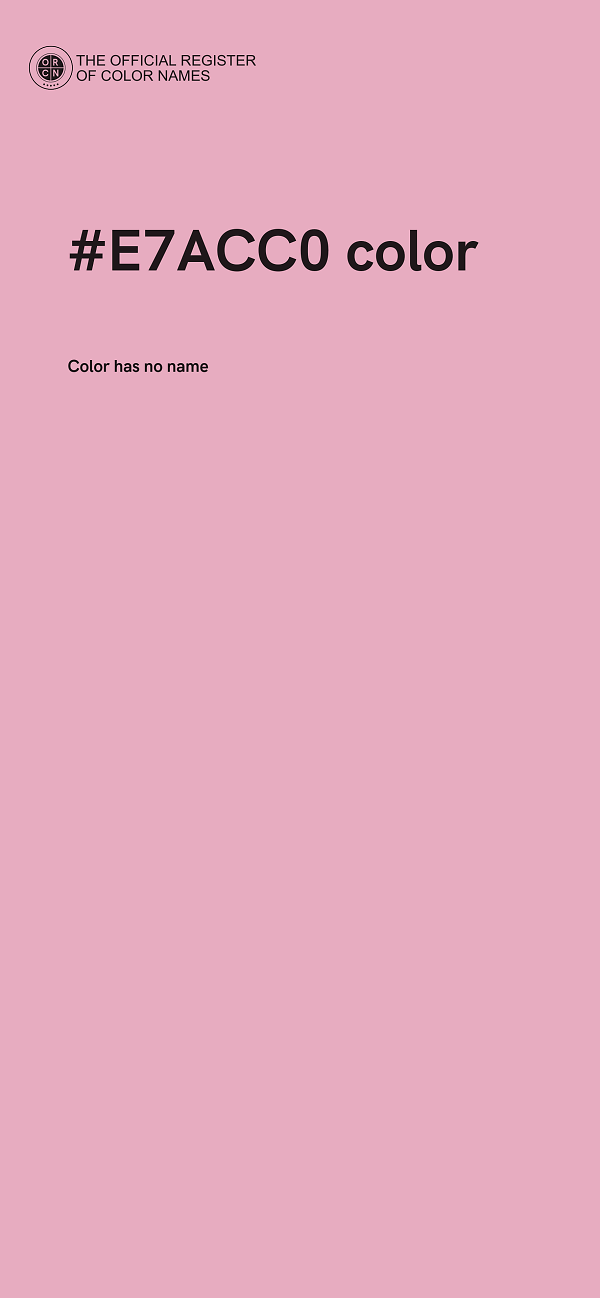 #E7ACC0 color image