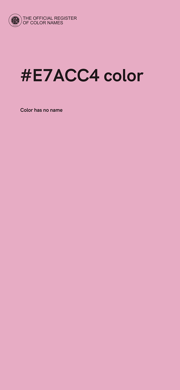 #E7ACC4 color image
