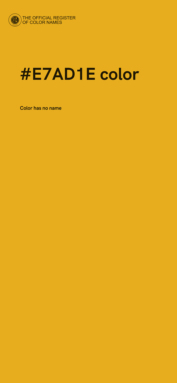 #E7AD1E color image
