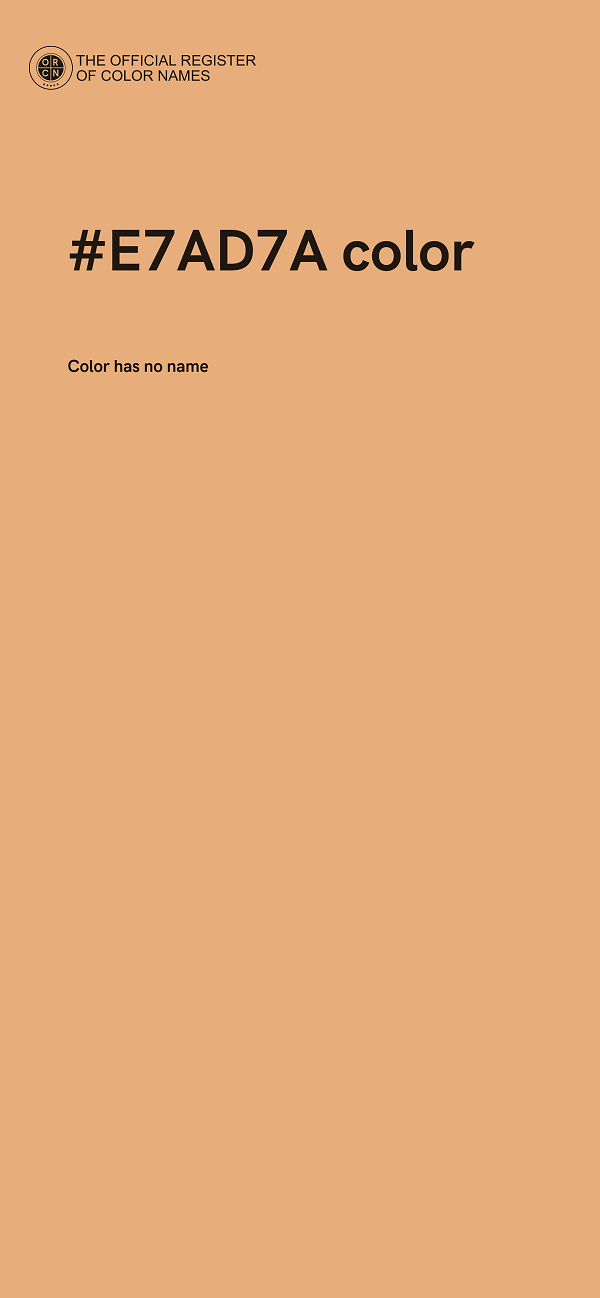 #E7AD7A color image