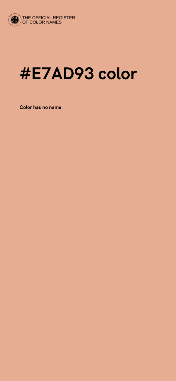 #E7AD93 color image