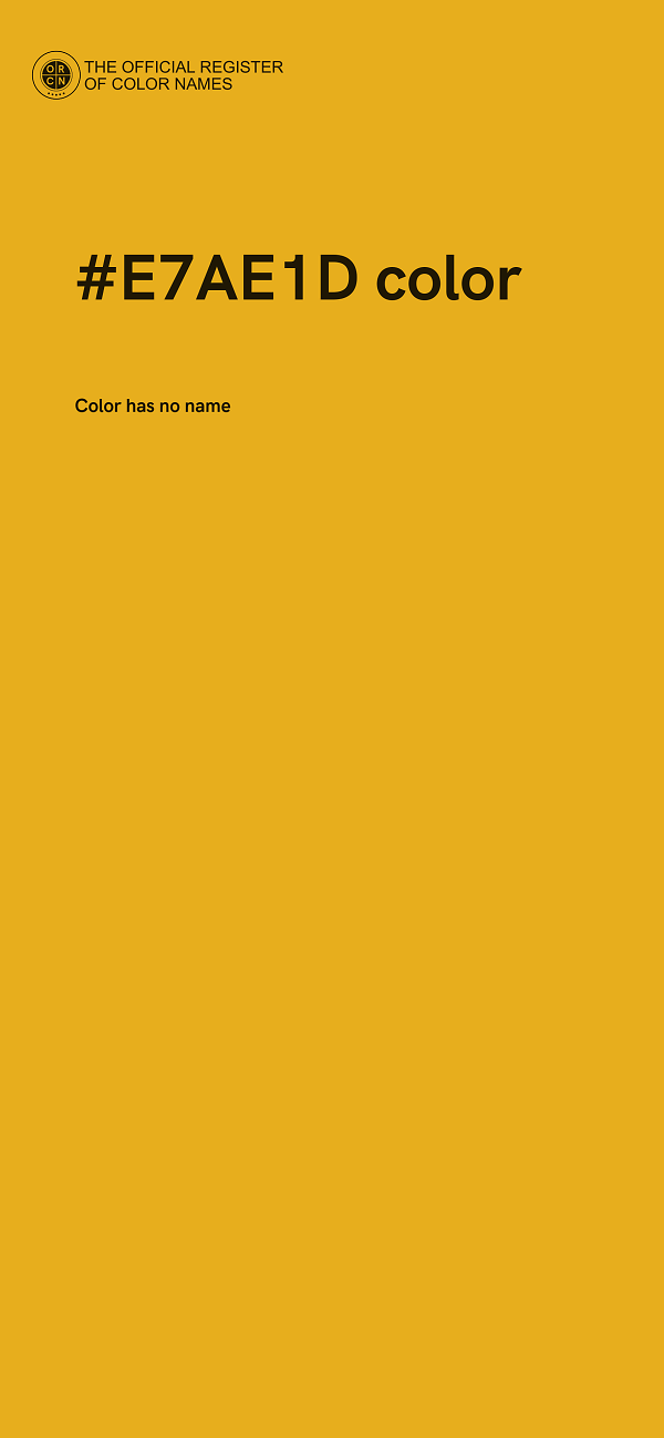 #E7AE1D color image