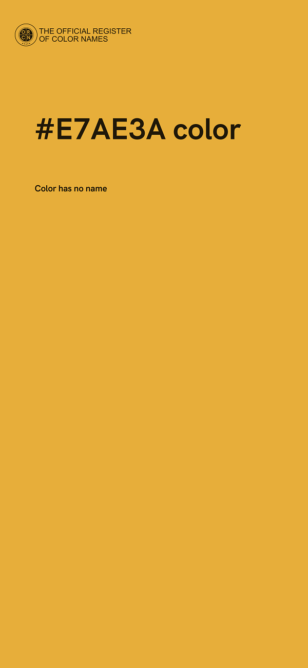 #E7AE3A color image