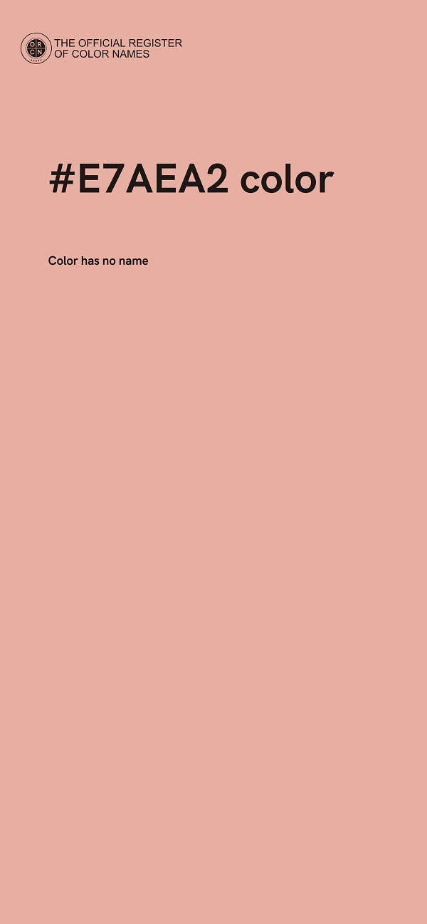 #E7AEA2 color image