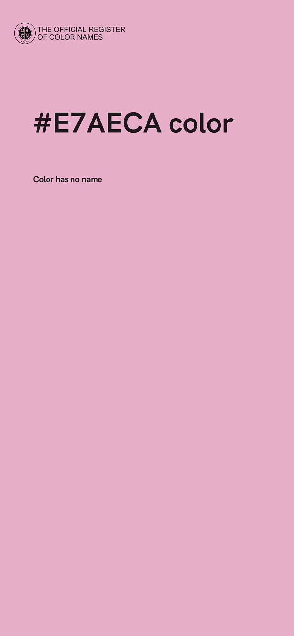 #E7AECA color image