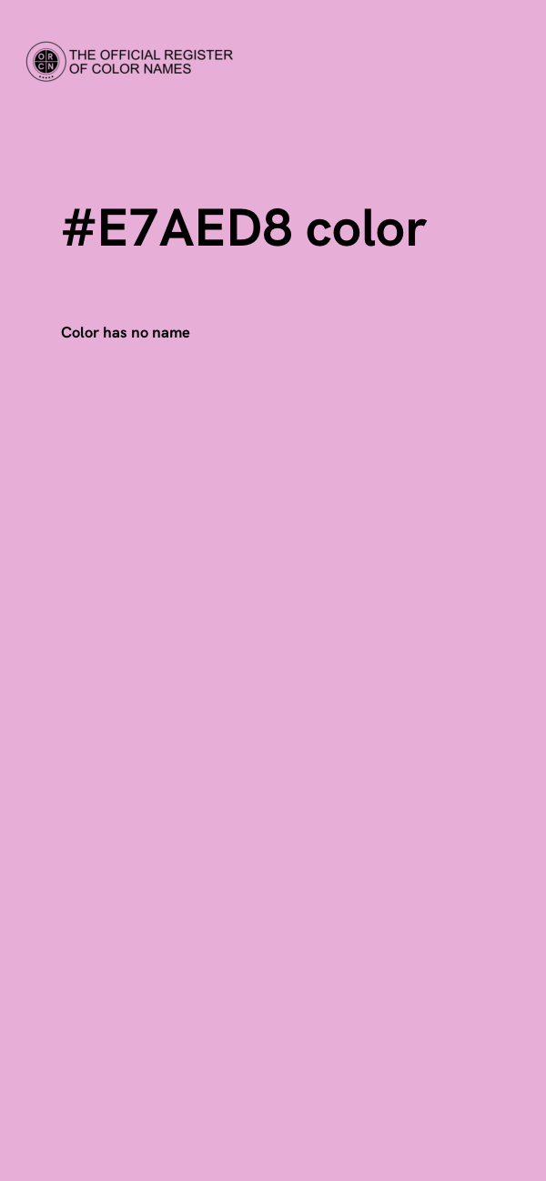 #E7AED8 color image