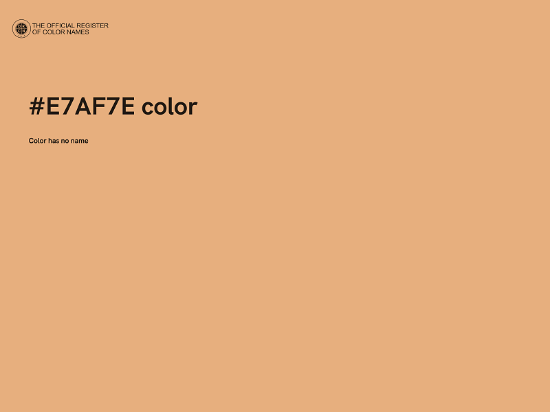 #E7AF7E color image