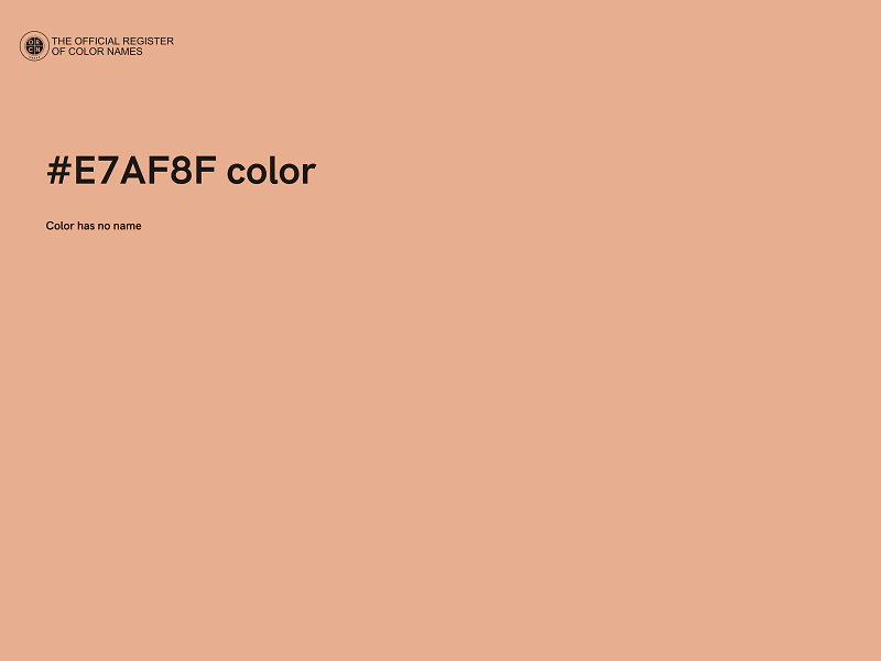 #E7AF8F color image