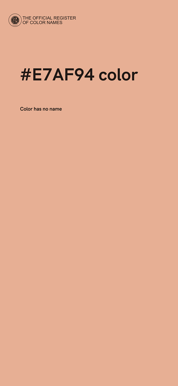 #E7AF94 color image