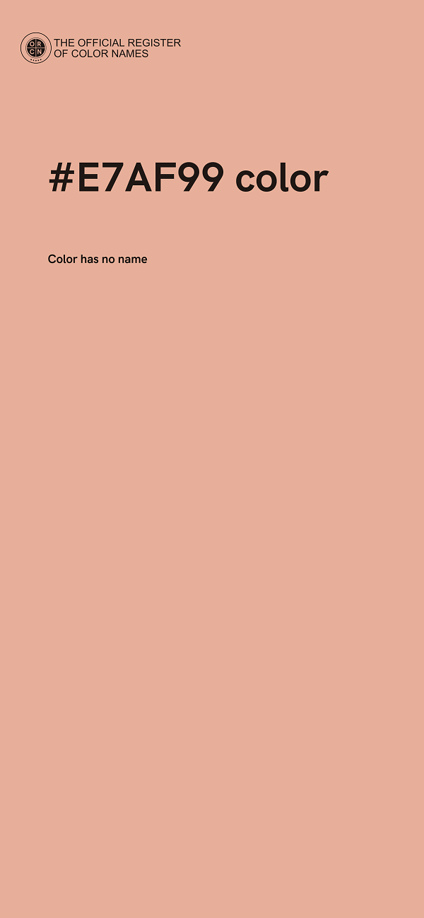 #E7AF99 color image