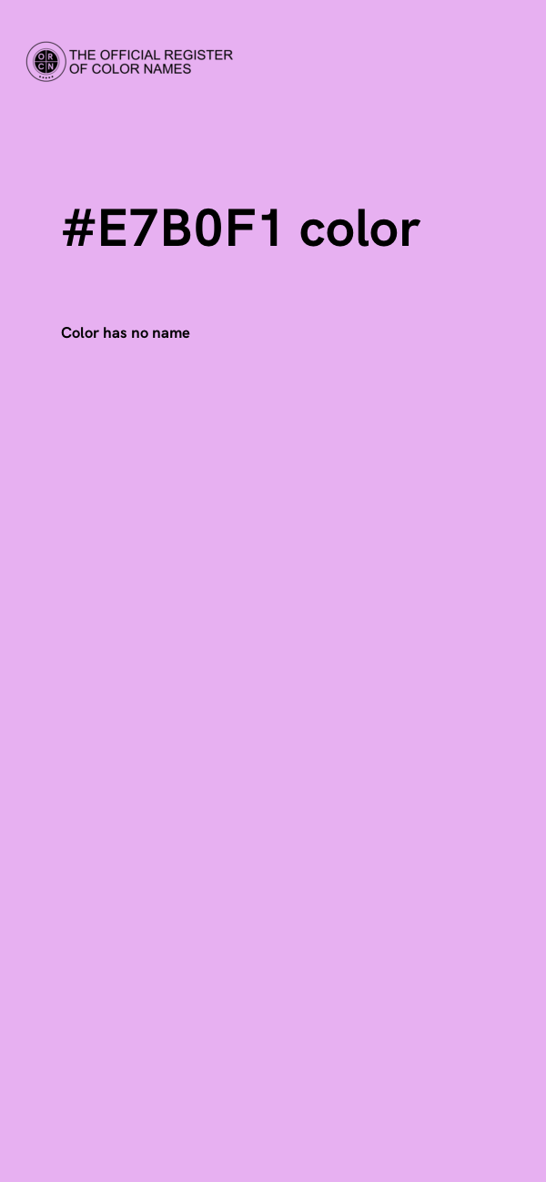 #E7B0F1 color image