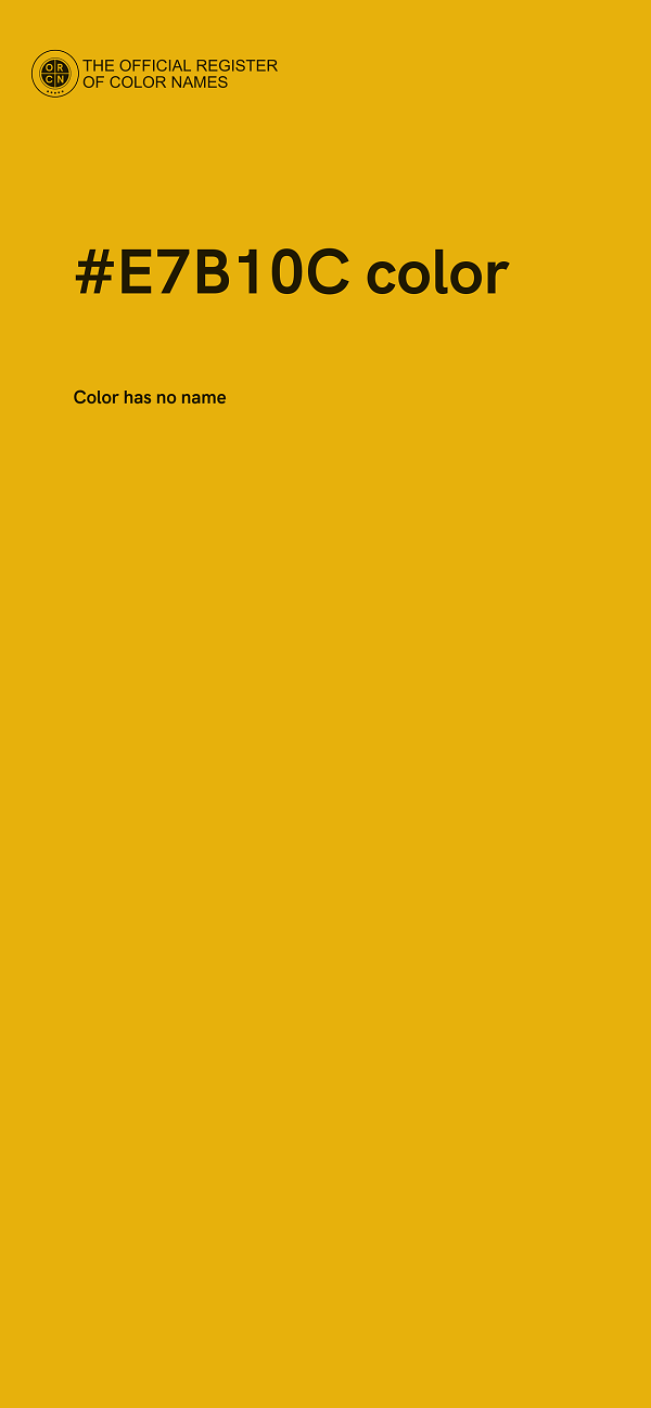 #E7B10C color image