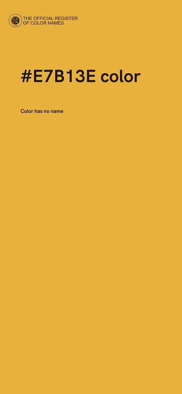 #E7B13E color image
