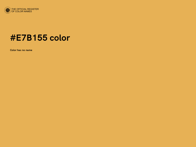 #E7B155 color image