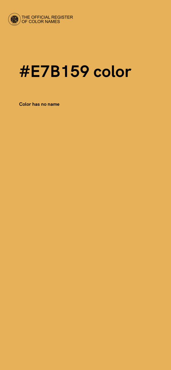 #E7B159 color image