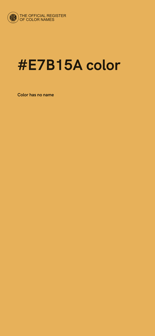#E7B15A color image