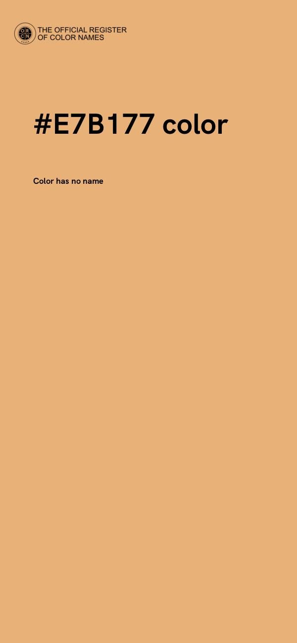 #E7B177 color image