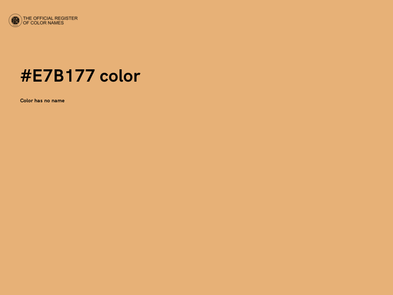 #E7B177 color image