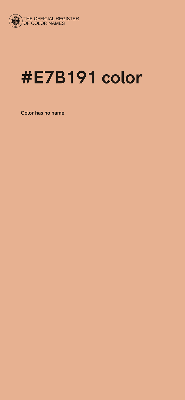 #E7B191 color image