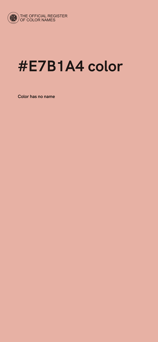 #E7B1A4 color image
