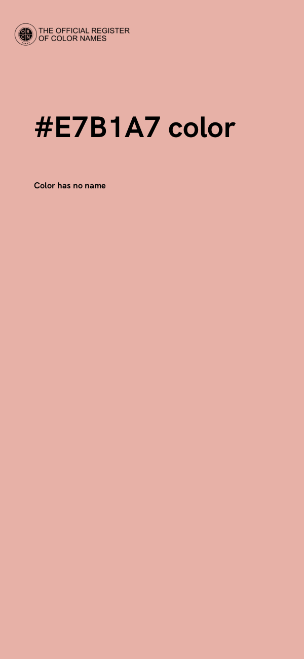 #E7B1A7 color image
