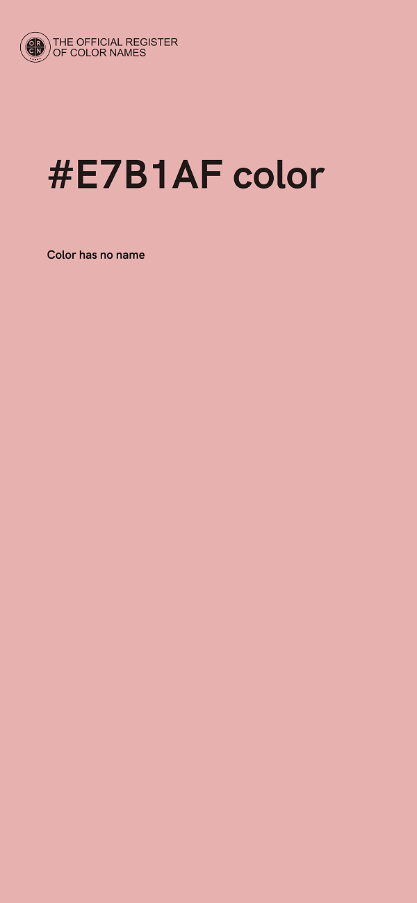 #E7B1AF color image