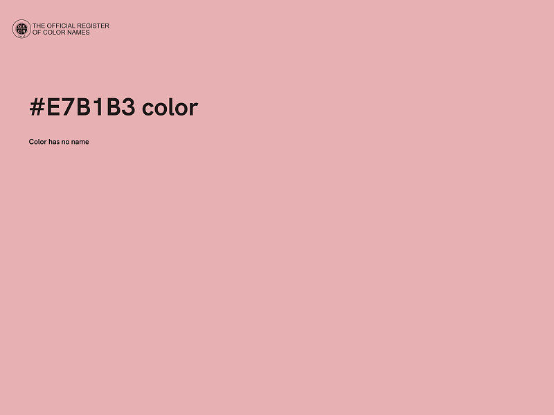 #E7B1B3 color image