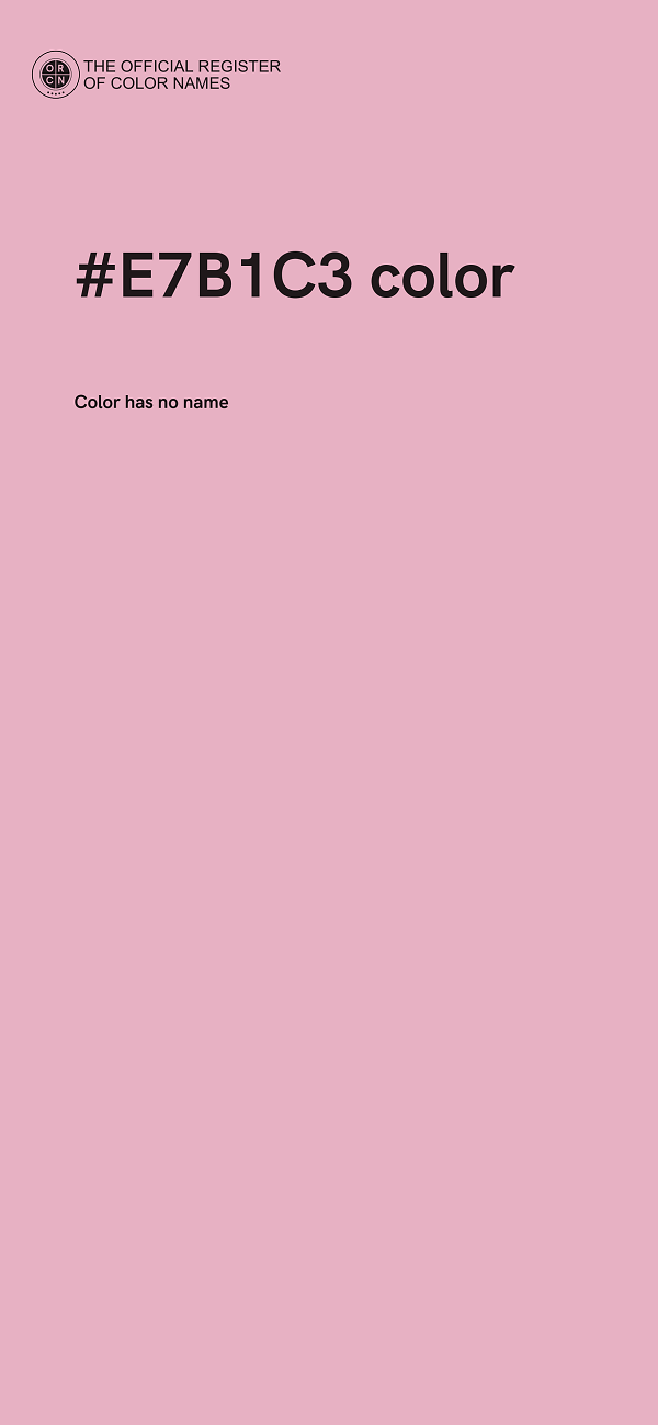 #E7B1C3 color image