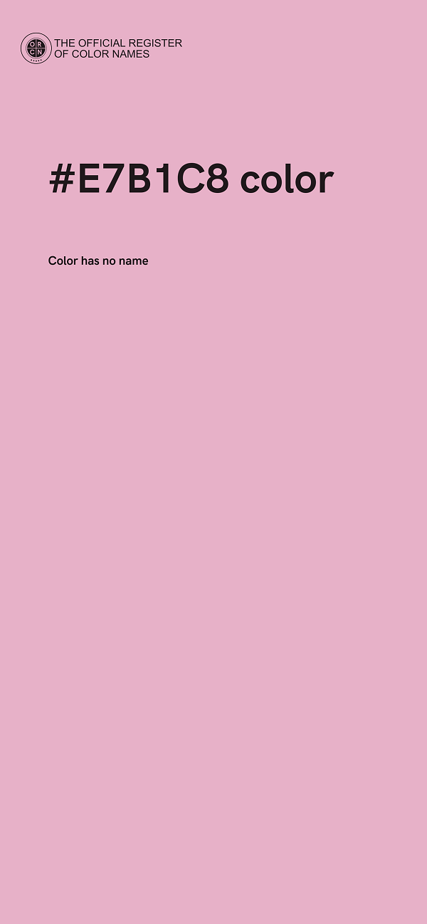 #E7B1C8 color image