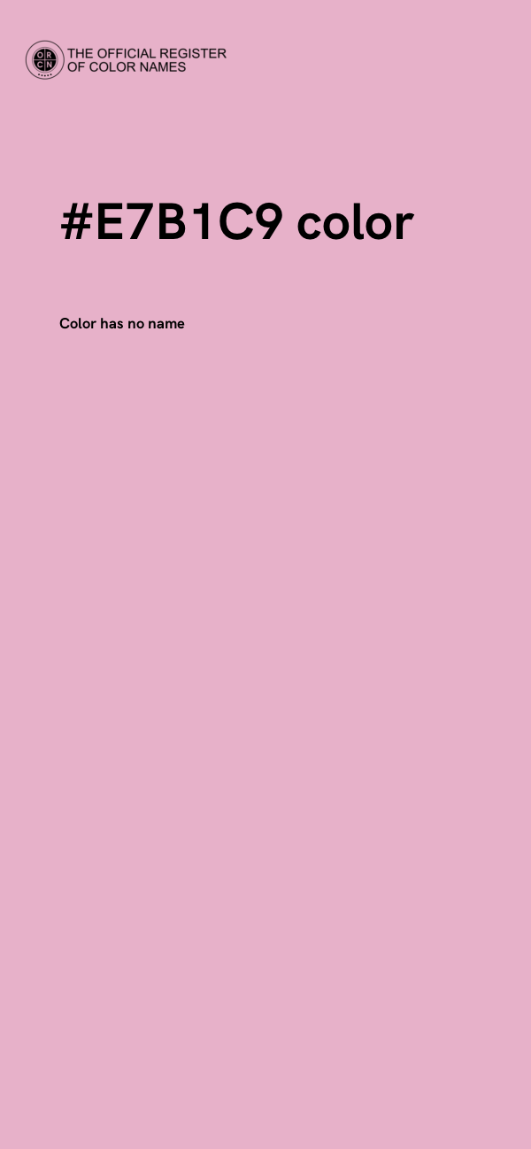 #E7B1C9 color image