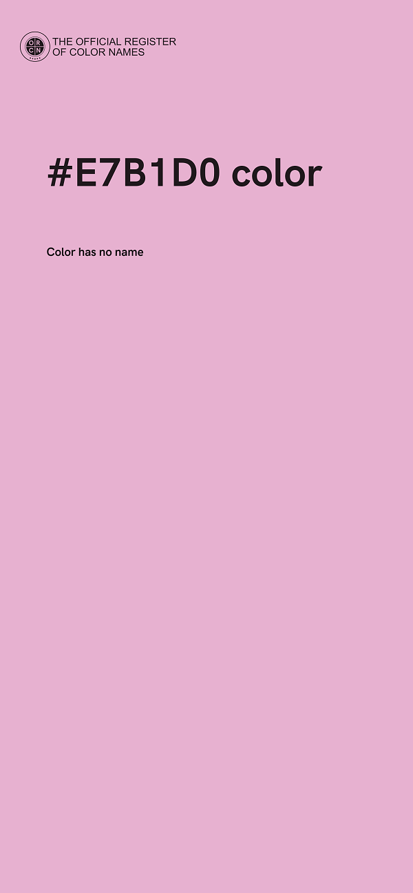 #E7B1D0 color image